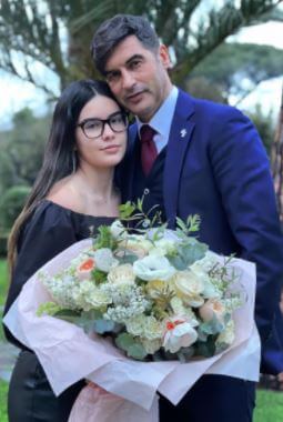 Paulo Fonseca with his daughter Beatriz Fonseca.